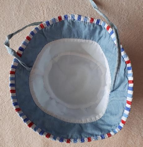 Kojenecký letní klobouk, klobouček, světle modrý, 50
