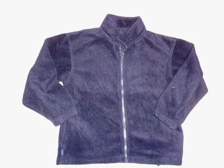 Černá flísová mikina 134/140, tcm,134