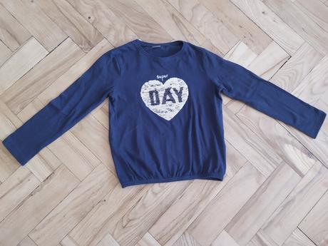 Tričko se srdíčkem s flitry, 122