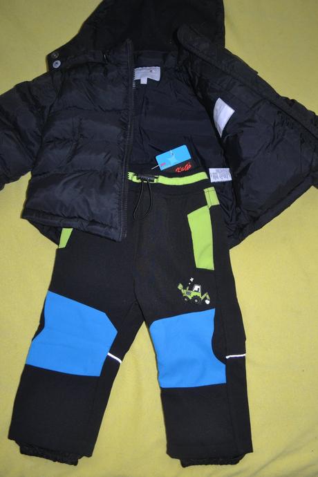 Zimní nové softshellové kalhoty a bunda h&m12-18 m, h&m,80 / 86