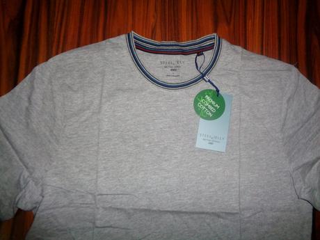 Luxusní šedé bavlněné tričko steel jelly, l / m