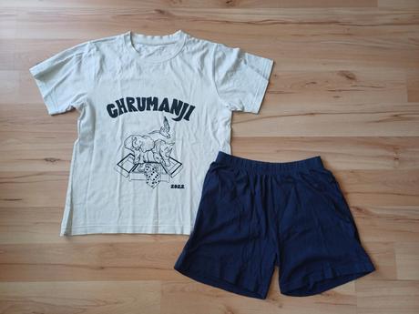 Pyžamko tričko a kraťasy, vel. 146/152, 152