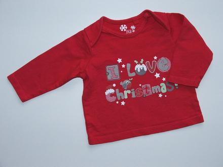 H538 vánoční triko vel. 62, tu,62