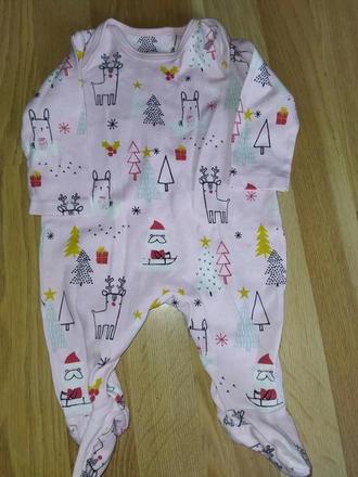 Vánoční overal 0-3 m mothercare, 56