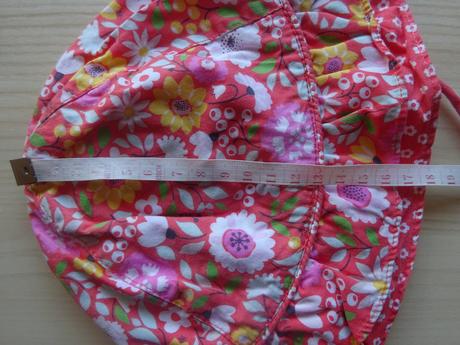 Letní klobouček s kytičkami a volánky, vel. 80, h&m,80