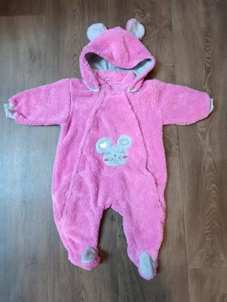 Dívčí chlupatý overal/kombinéza autex baby,vel 68, autex,68