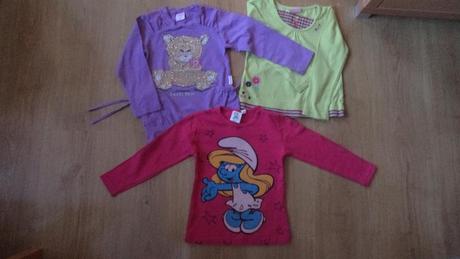 2x skvělé trika dlouhý rukáv, zelené zdarma č85, 104