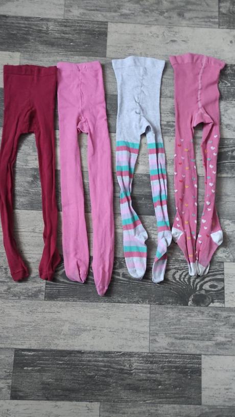 Punčocháče 4x dívčí vel.116-122, tu,116