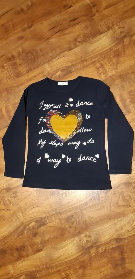 Dívčí triko dl.ruk. kugo 146 obracecí obrázek, kugo,146