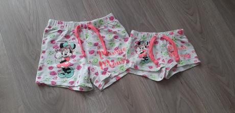 1353 - kraťásky pro sestřičky vel.68 a 98, disney,62