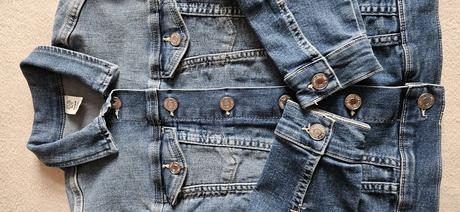 Dívčí džínová bunda, bundička, vel.140, zn.denim, denim,140