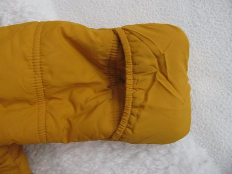 Kojenecká zimní kombinéza s kapucí hořčicové barvy, george,68