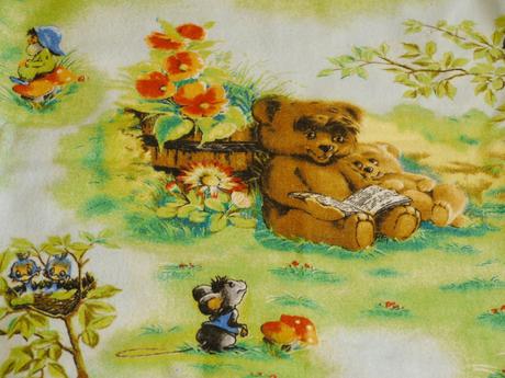 Teple povleceni - zelene medvidek, šířka (cm): 100,délka (cm): 130