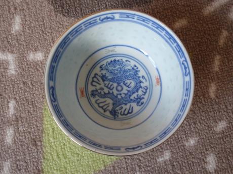 Čínský porcelán - miska na rýži a polévku.,
