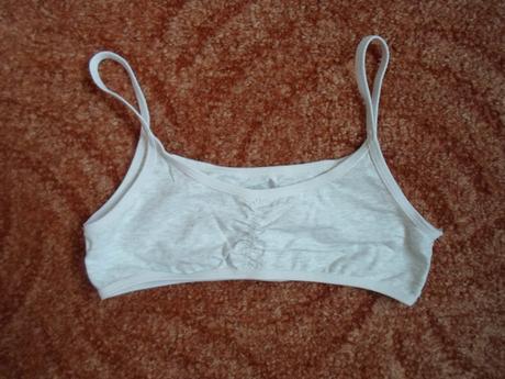 Šedá dívčí podprsenka top, 146