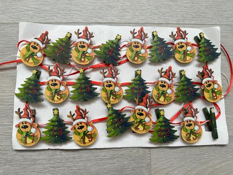 Adventní kalendář + vánoční nákupní taška punčocha,