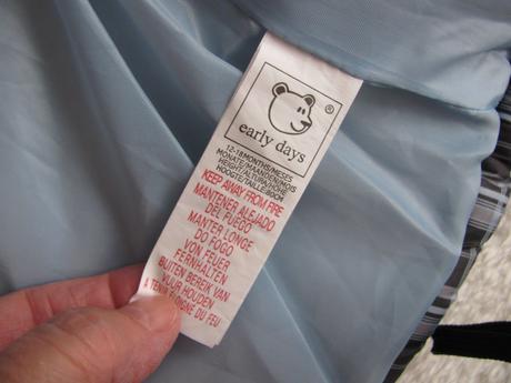 Tenčí zimní světle modrá bunda s kapucí, early days,80