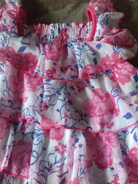 Lehounké letní šatičky 1-2roky-top stav, f&f,80