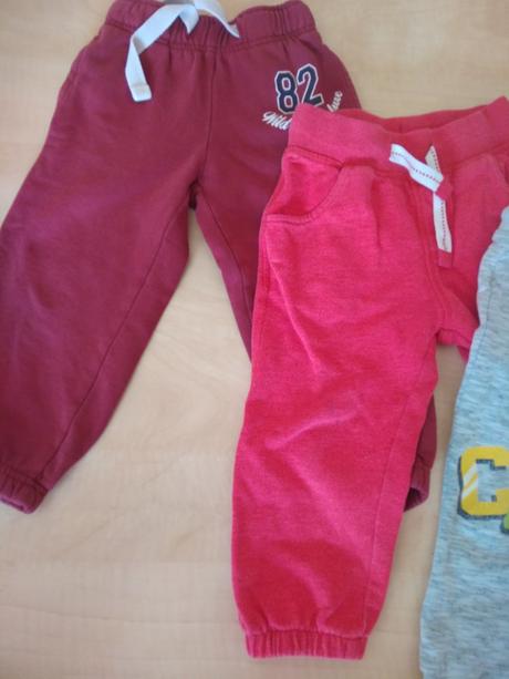 Tepláky na zahradu 86/92 - cena za vše (4 ks), 92