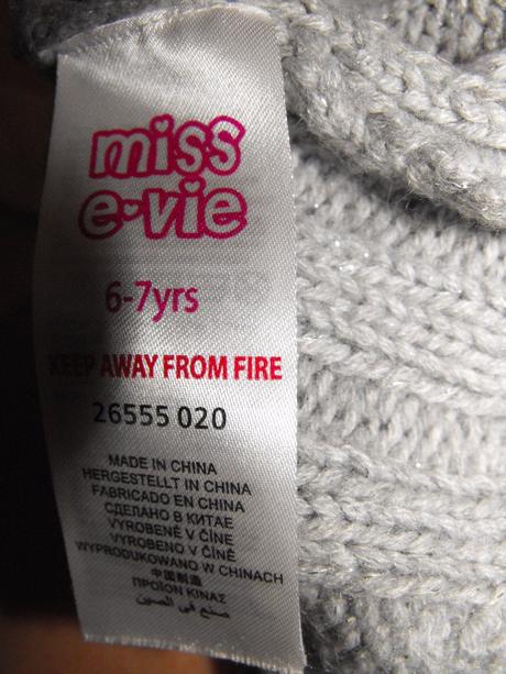 Šedé pletené šaty miss e-vie, evie angel,116