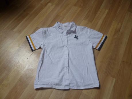 Bílá polokošile vel. 7 l, 122