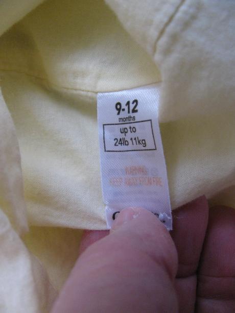 Žluté bavlněné letní šaty s volánky a výšivkou, george,80