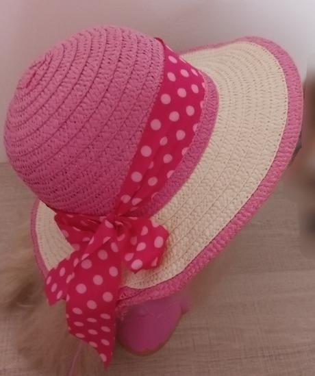 Letní klobouček dívčí s mašlí, 