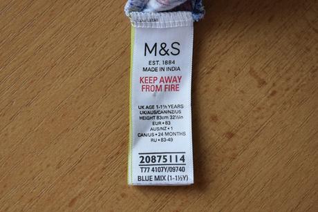 Overal vel. 12 - 18m, marks & spencer,86