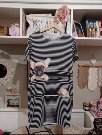 Šaty s pejskem m/l, m