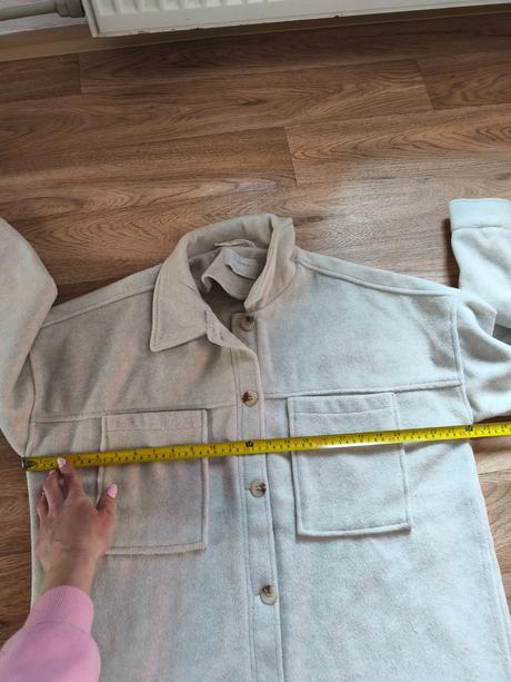 Košilová bunda / krémový kabátek l/xl, gate,l