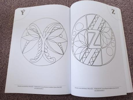 Písmenkové mandaly pro děti, 