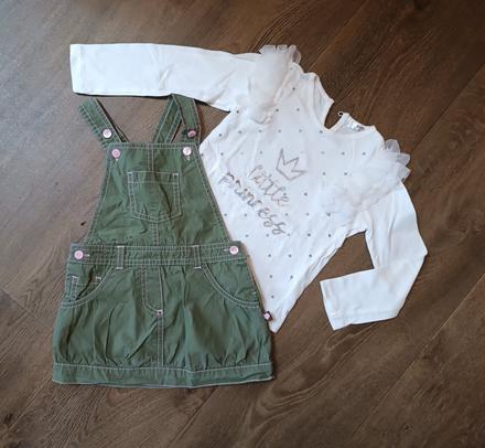 Dívčí set - šatová sukně+ tričko, vel. 86, 86–98