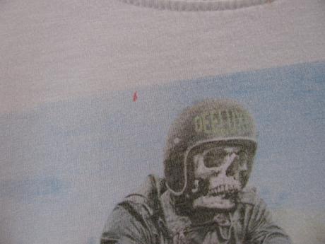 Bavlněné bílé tričko s frajerským obrázkem deeluxe, 140