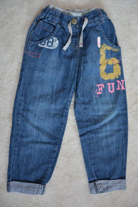 Komplet s kočičkou - už jen džíny, tunika a mikina, 104–116