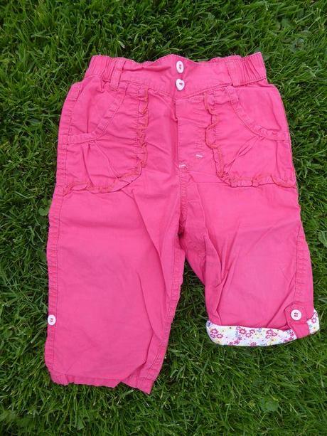 Plátěné kalhoty/3/4 kalhoty zn.f&f, f&f,74