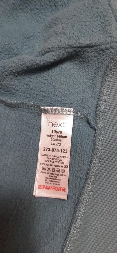 Chlapecká propínací mikina next 140 dinosauři, next,140