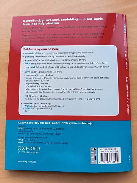 Oxford english project pracovní sešit 2 + cd, 