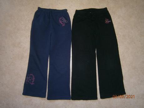 3 x tepláky + tričko, vel. 122/128, cena celkem, wolf,122