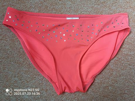 Plavky dívčí neón zn."h&m" vel."134-140", h&m,134