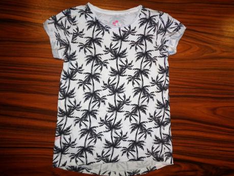 Bílé tričko s palmami 122/128, pepperts,122