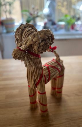 Beránek ze slámy v. 45 cm x d. 30 cm, 