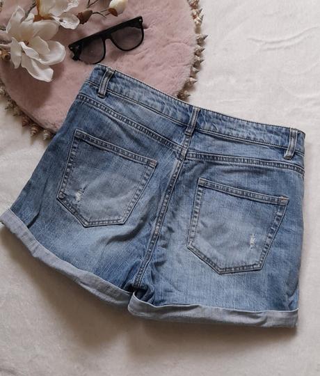 H&m džínové šortky s vysokým pasem, h&m,38