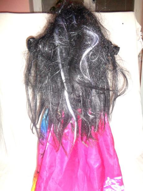 Karneval - šaty kouzelnice + paruka - 9 - 10 let, 