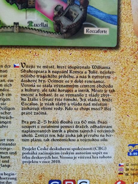 Společenská hra verona, 