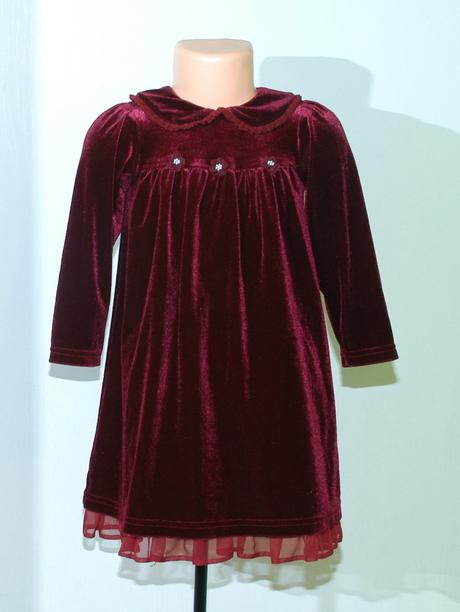 Sametové dlouhé slavnostní vínově červené šaty, 86