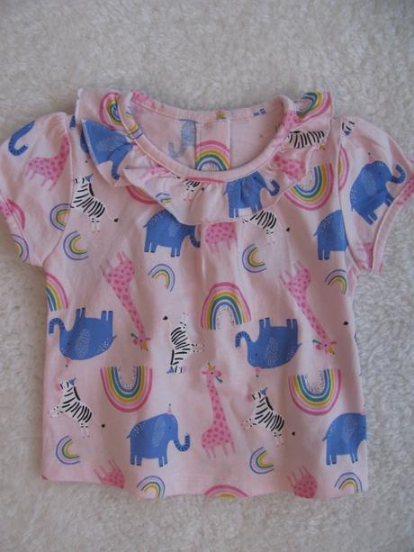 Růžové bavlněné tričko se zvířátky, matalan,62