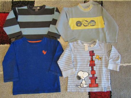 Trička pro kluka zn.h & m,next -vel.86 - 4 ks, h&m,86