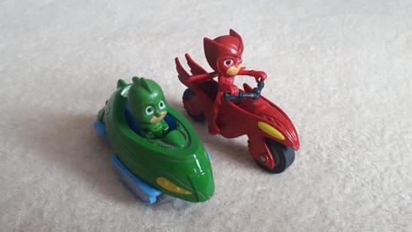 Pj masks, pyžamasky, sovička, gekko, mini vehicles, 
