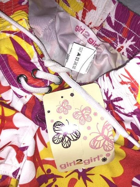 Květované dívčí kraťasy, super na léto vel. 5-6y, primark,110