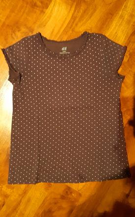 Dívčí triko kr.ruk. h&m 6-8 let puntík, h&m,122